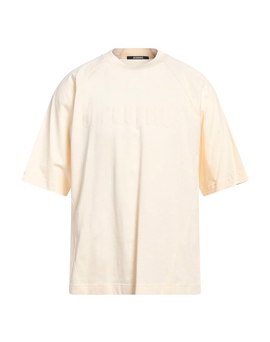 JACQUEMUS T-shirt Beige 94% Cotone, 6% Elastan
