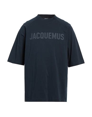 JACQUEMUS T-Shirt Marineblau 94% Baumwolle, 6% Elastan