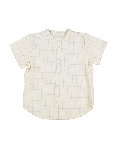 CUCÙ LAB Patterned shirts & blouses Beige 91% Cotton, 9% Polyamide
