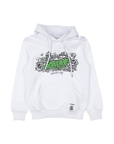 BIKKEMBERGS Hooded track jacket  White 100% Cotton