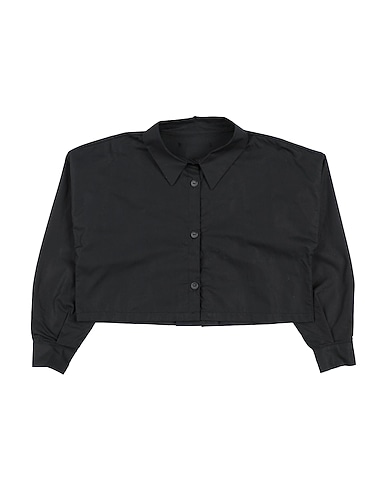 @MADILLY Camicie e bluse tinta unita Nero 100% Cotone