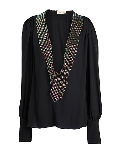 DAHLO Top Nero 100% Poliestere