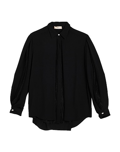 DAHLO Lace shirts & blouses Black 100% Polyester