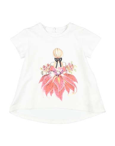 FUN & FUN T-shirt White 95% Cotton, 5% Elastane
