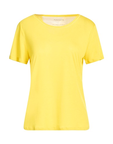 PUROTATTO Basic T-shirt GIALLO 60% Modal, 40% Milk protein fiber