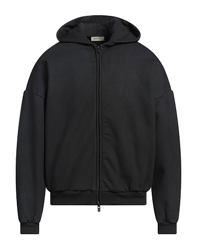 FEAR OF GOD Hooded sweatshirt Black 100% Cotton, Elastane