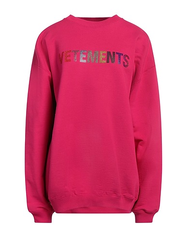 VETEMENTS Felpa Fucsia 80% Cotone, 20% Poliestere