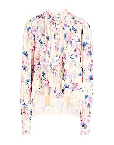 RABANNE フローラル柄シャツ&ブラウス オフホワイト レーヨン 100%