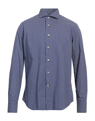 ALESSANDRO GHERARDI Patterned shirt Blue 100% Cotton