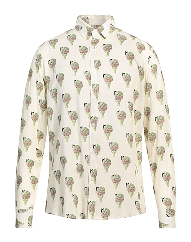 GREY DANIELE ALESSANDRINI Patterned shirt 100% Viscose