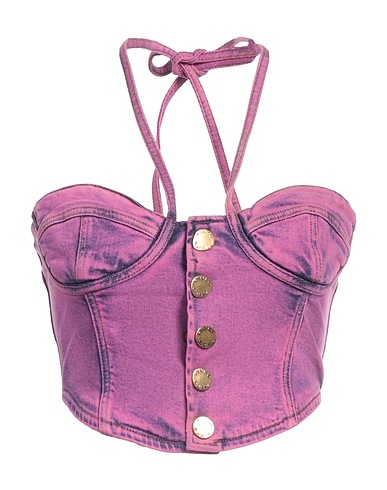 PINKO Bustier Purple 80% Cotton, 15% Lyocell, 3% Polyester, 2% Elastane