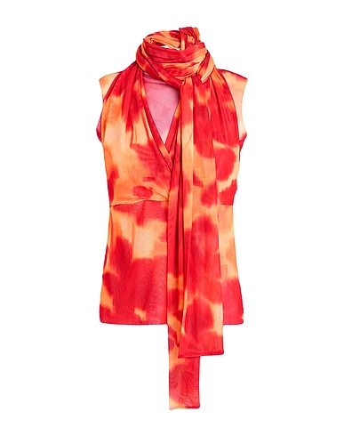 PIERANTONIO GASPARI Top Red 92% Polyester, 8% Elastane