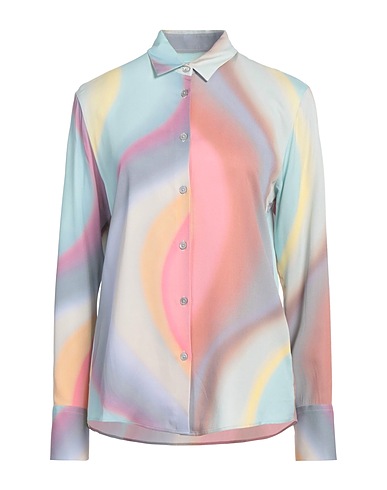 PS PAUL SMITH Patterned shirts & blouses Sky blue 100% Viscose