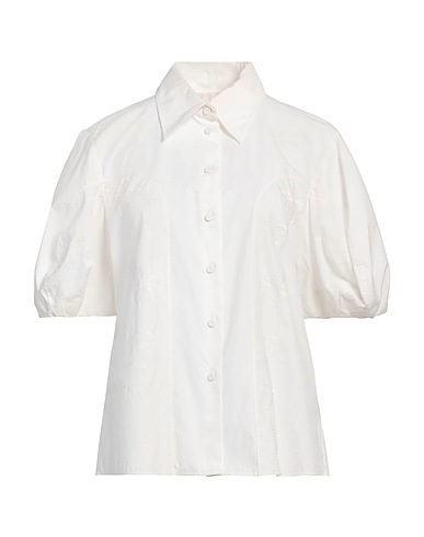 CHLOÉ Solid colour shirts & blouses White 100% Cotton, Polyester