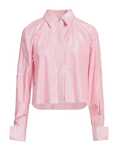 JIJIL Striped shirt Red 60% Cotton, 37% Polyamide, 3% Elastane