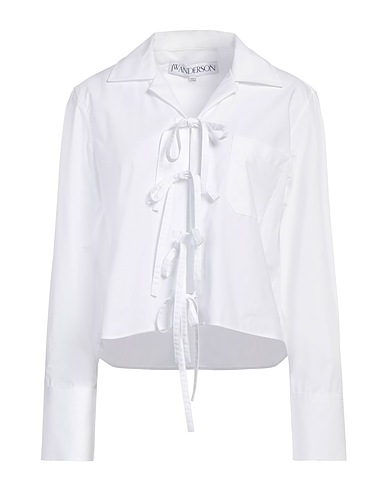 JW ANDERSON Solid colour shirts & blouses White 100% Cotton