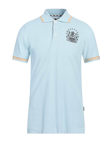 AQUASCUTUM ACTIVE Polo shirt Sky blue 100% Cotton
