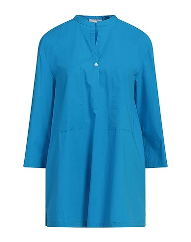 CRISTINA BONFANTI Top Azurblau 94% Baumwolle, 6% Elastan