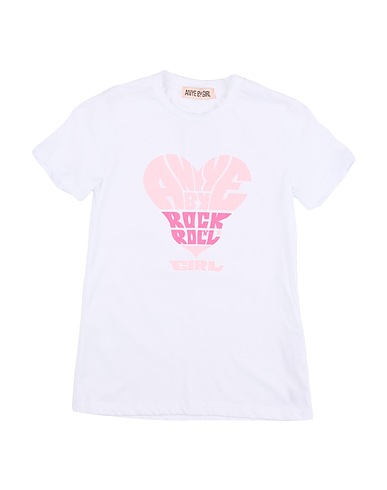 ANIYE BY T-shirt GIRL Bianco 100% Cotone