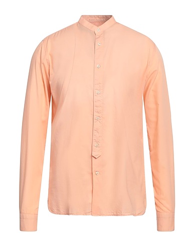 TINTORIA MATTEI 954 Solid colour shirt Apricot 100% Cotton