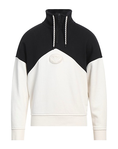 EMPORIO ARMANI Sweatshirt Off white 100% Cotton, Elastane
