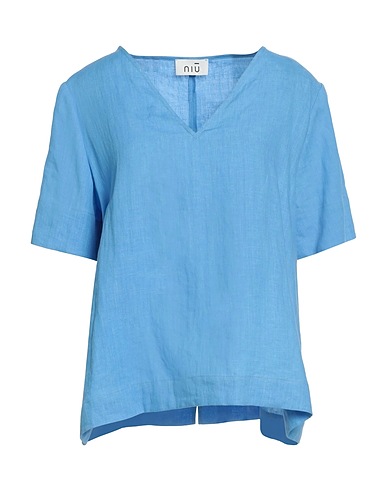NIŪ Top Azure 100% Linen