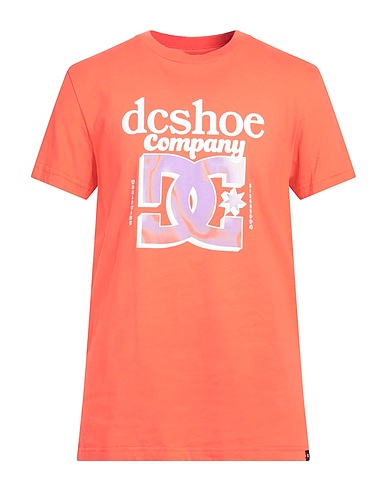 DC SHOES T-shirt Tomato red 100% Cotton