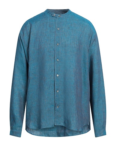 GIORGIO ARMANI Linen shirt Deep teal 100% Linen