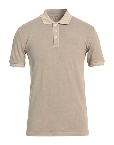 WOOLRICH Polo shirt Sand 95% Cotton, 5% Elastane