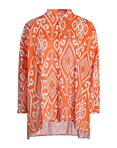 NIŪ Camicie  e bluse fantasia Arancione 100% Cotone