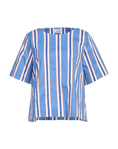 NIŪ Top Azzurro 97% Cotone, 3% Elastan