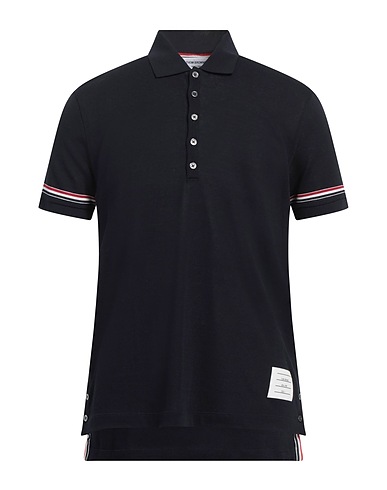 THOM BROWNE ポロシャツ ミッドナイトブルー コットン 100% / ポリウレタン