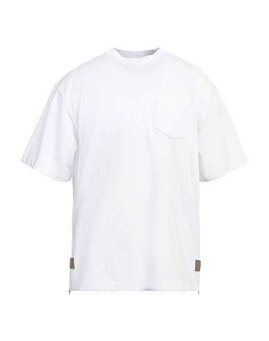 SACAI Basic T-shirt White 100% Cotton, Nylon, Polyester