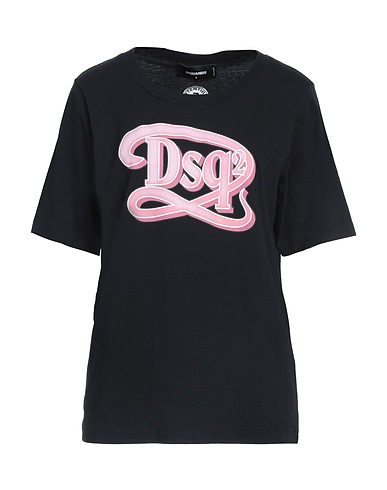 DSQUARED2 T-Shirt Schwarz 100% Baumwolle, Elastan