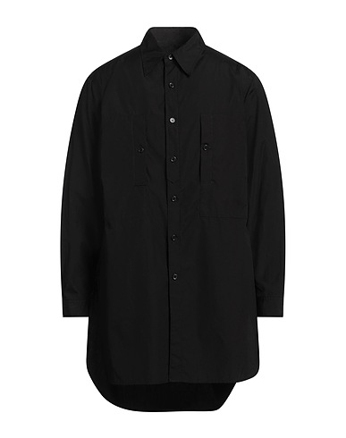 YOHJI YAMAMOTO POUR HOMME Solid color shirt Black 100% Cotton