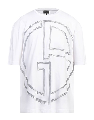 GIORGIO ARMANI T-shirt White 100% Cotton, Viscose