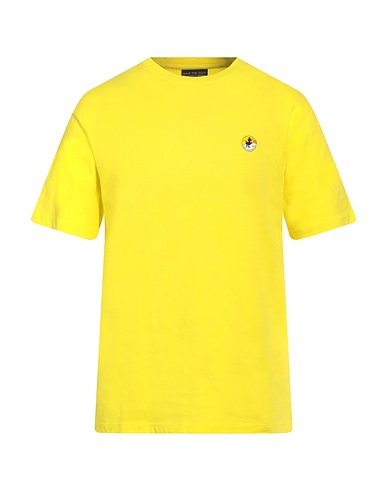 SAVE THE DUCK Basic T-Shirt Yellow 100% Organic cotton