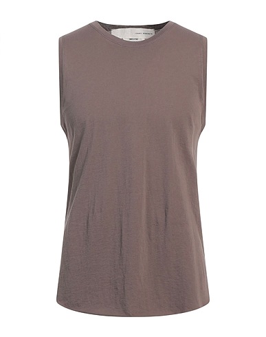 ISABEL BENENATO Basic T-Shirt Lead 100% Cotton
