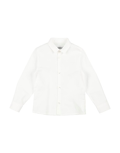 BIKKEMBERGS Solid color shirt White 100% Cotton