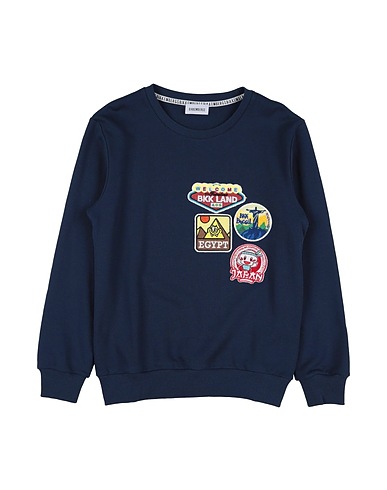 BIKKEMBERGS Sweatshirt Midnight blue 100% Cotton