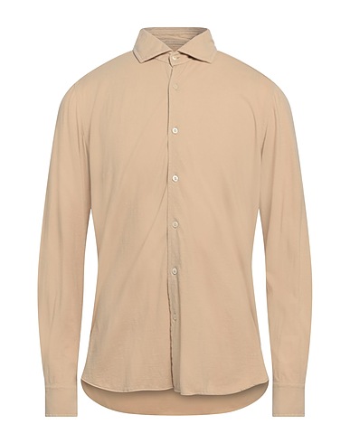 TINTORIA MATTEI 954 Solid colour shirt Beige 100% Cotton