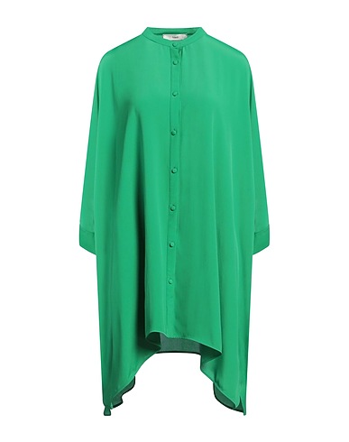 SUOLI Solid colour shirts & blouses Green 83% Acetate, 17% Silk