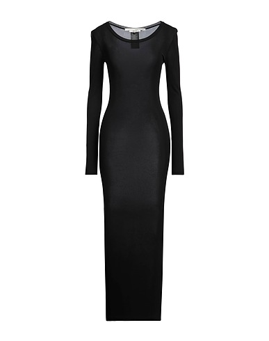 ISABEL BENENATO Long dress Black 100% Viscose