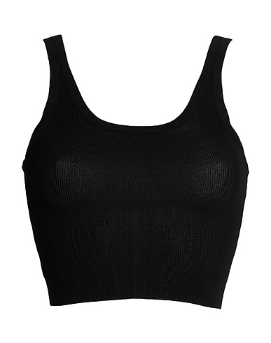 ISABEL BENENATO Top Black 82% Viscose, 18% Polyester