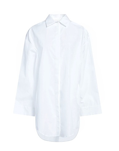 ISABEL BENENATO Solid color shirts & blouses White 100% Cotton