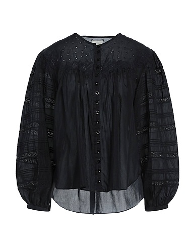ISABEL MARANT Lace shirts & blouses Black 70% Cotton, 30% Silk