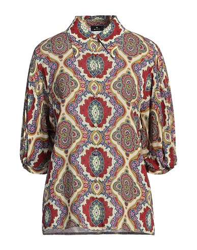 ETRO Patterned shirts & blouses Ivory 97% Viscose, 3% Elastane