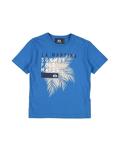 LA MARTINA T-shirt Blue 100% Cotton