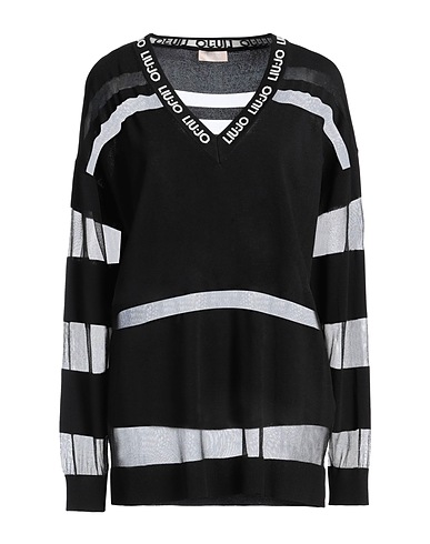 LIU •JO Sweater Black 80% Viscose, 20% Polyamide