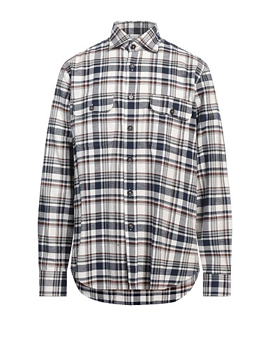 ALESSANDRO GHERARDI Checked shirt Navy 100% Cotton